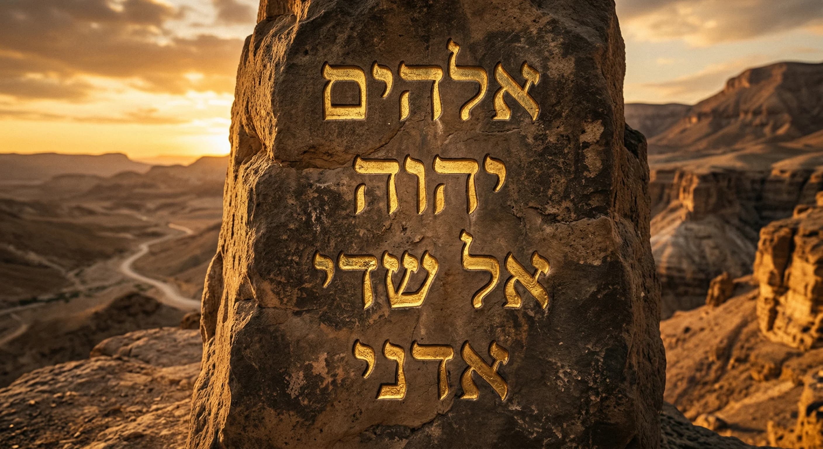 The Names of God in the Old Testament -- Hebrew Origins and Meaning