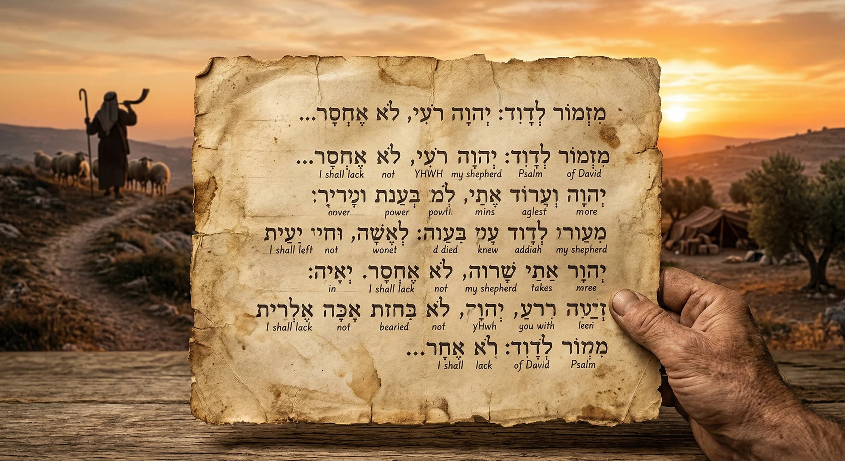 Psalm 23 in Hebrew -- A Word-by-Word Study of the Shepherd's Psalm